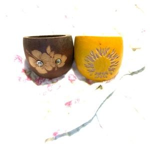 Wood rings/barely worn